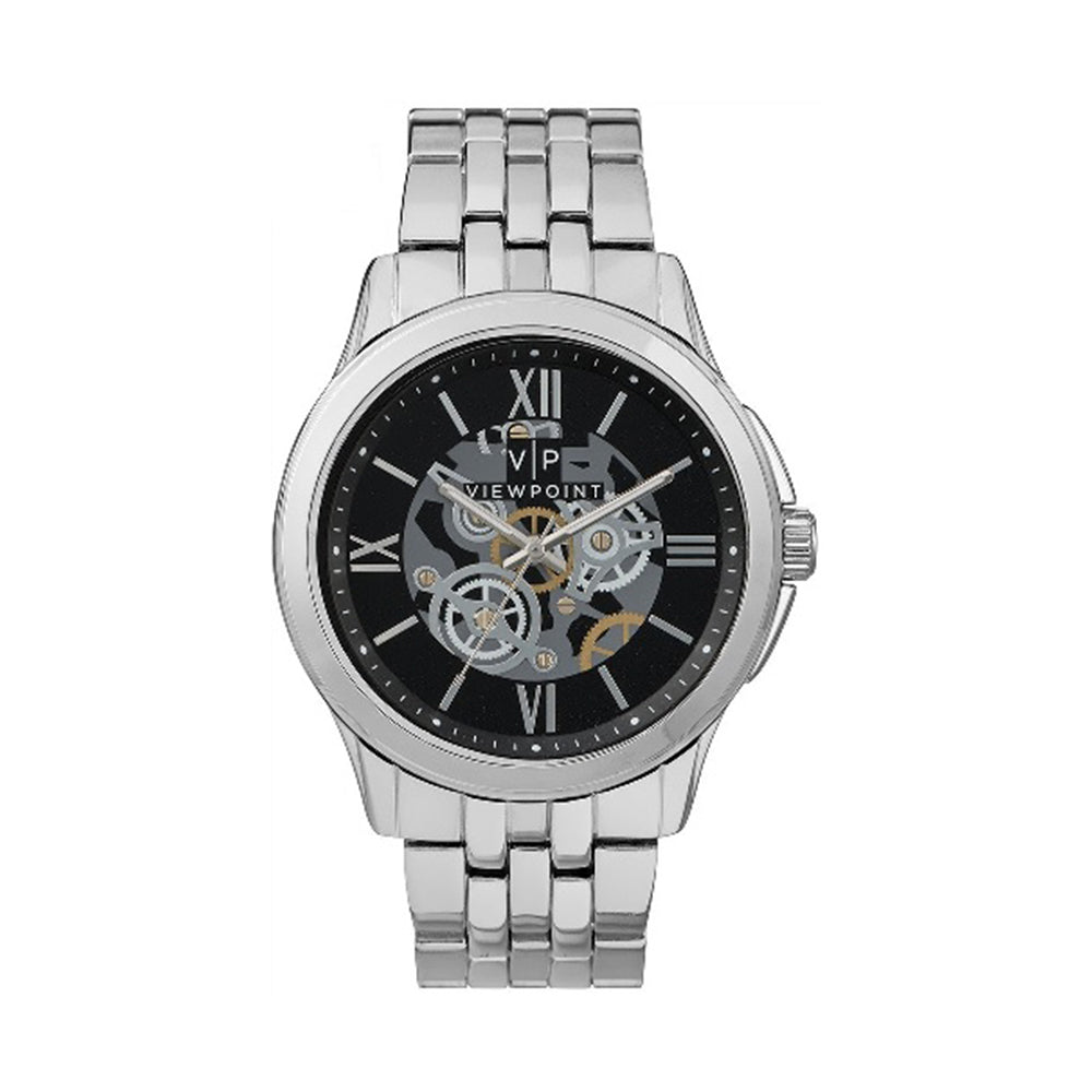 Viewpoint 3 Hand 43mm Metal Band Watch Republic PH