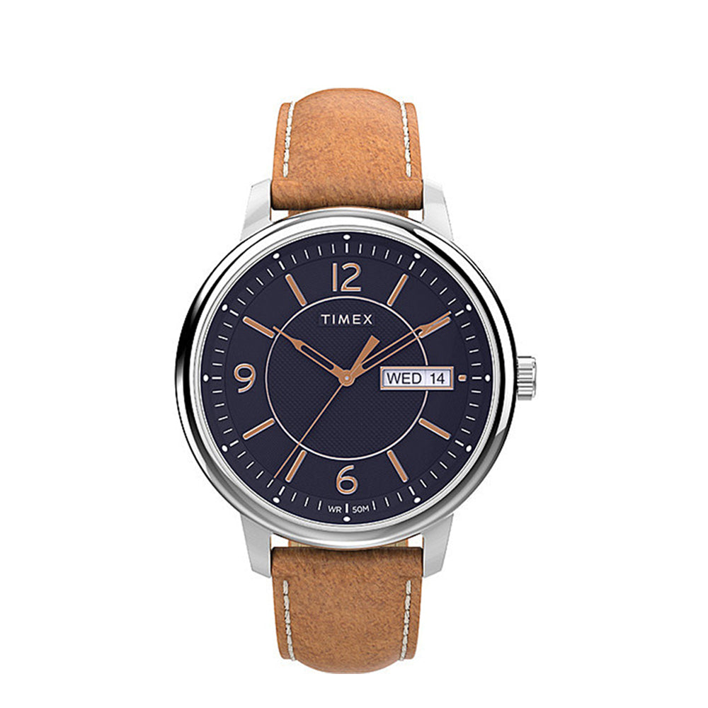 Timex on sale leather band