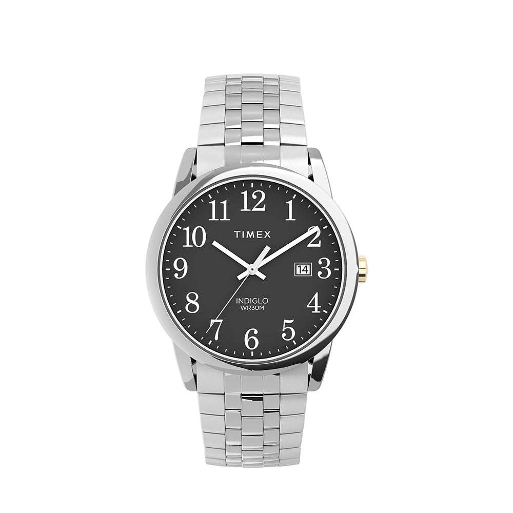 Timex men's easy reader stainless steel store bracelet watch