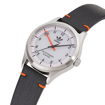 Adidas Project One Steel 3-Hand 39mm Leather Band