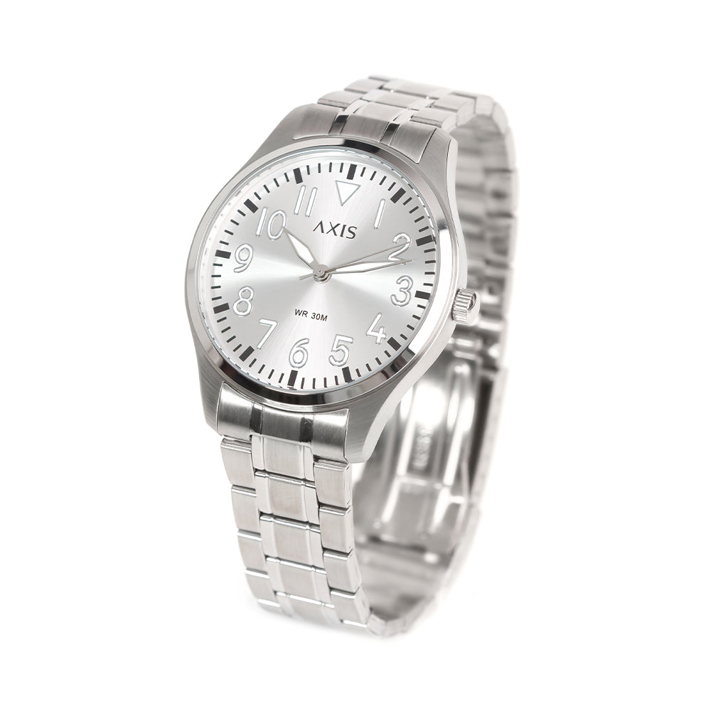 George 3-Hand 42mm Stainless Steel Band