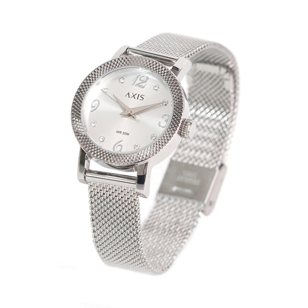 Cara 3-Hand 30mm Stainless Steel Band