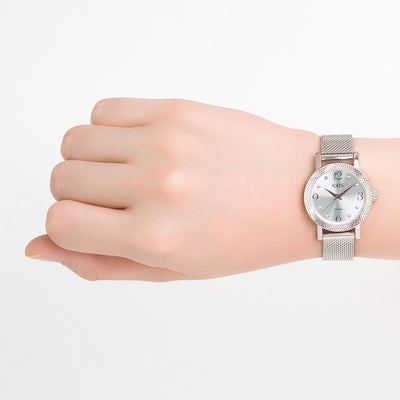 Cara 3-Hand 30mm Stainless Steel Band