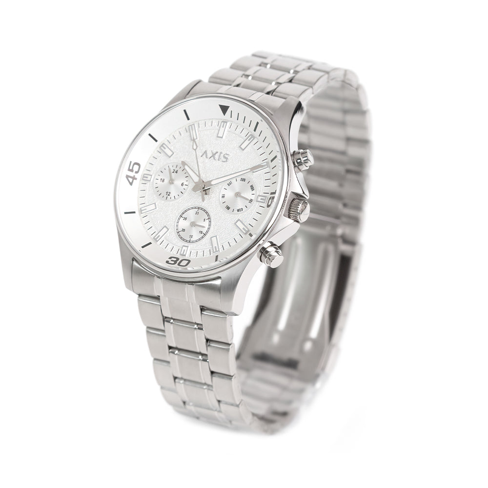 Leonardo 3-Hand 42mm Stainless Steel Band