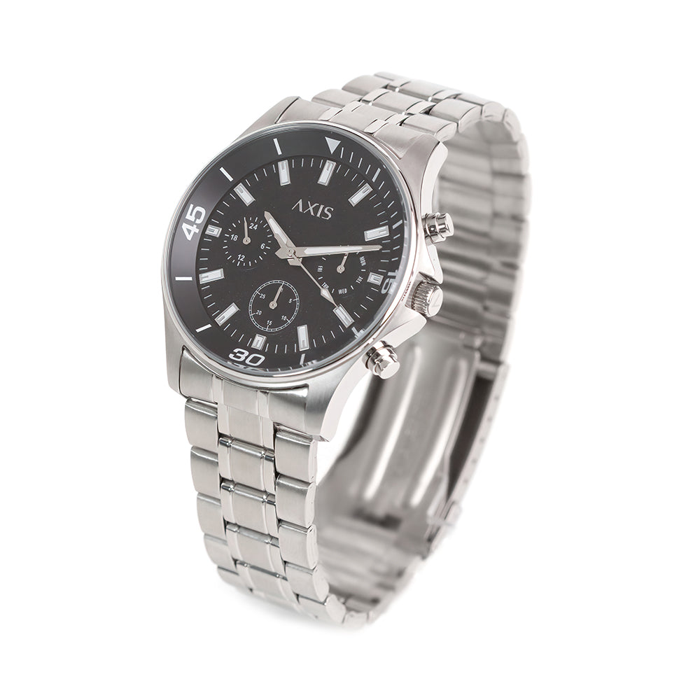 Leonardo 3-Hand 42mm Stainless Steel Band