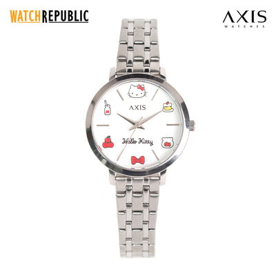 Axis Hello Kitty 3-Hand 37.5mm Stainless Steel Band