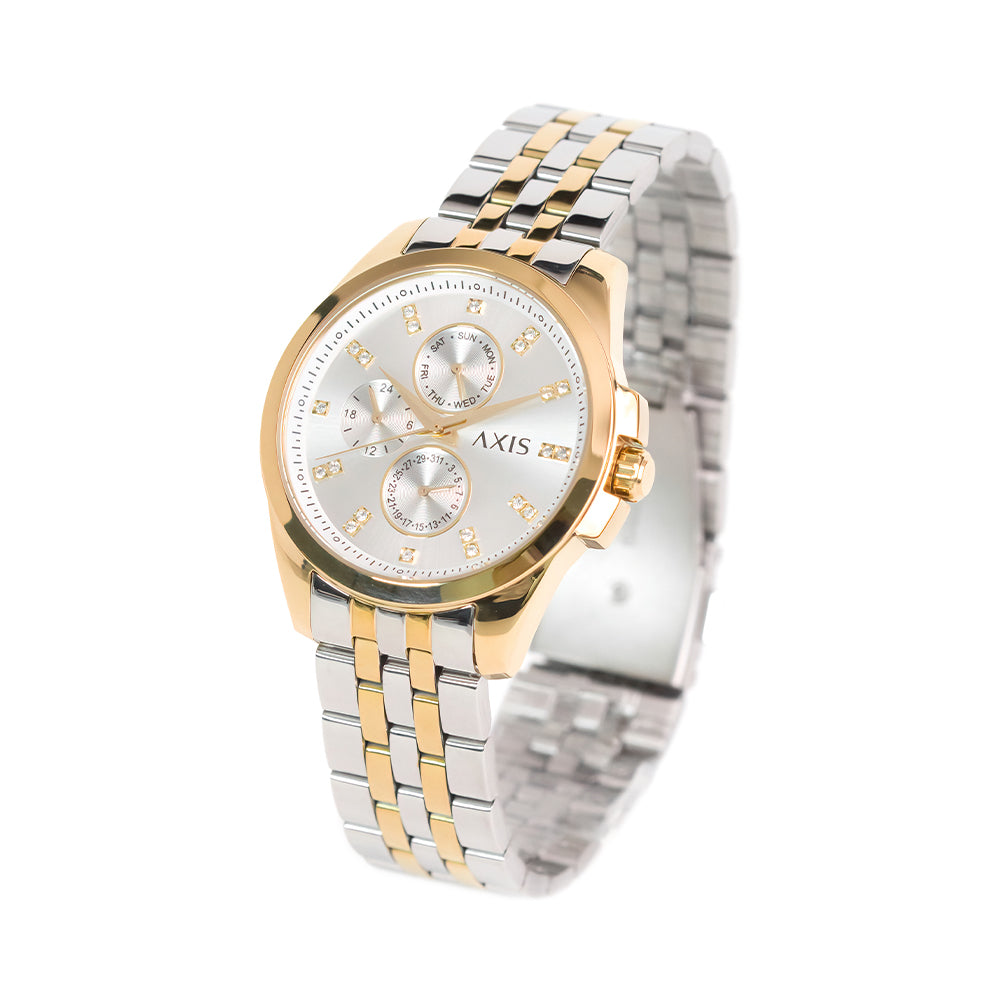 Charlotte Multifunction 38mm Stainless Steel Band