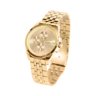 Charlotte Multifunction 38mm Stainless Steel Band