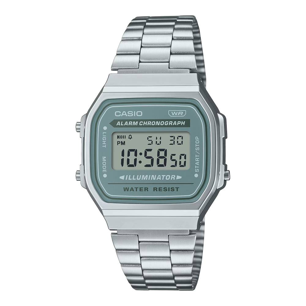 Casio Vintage Digital Steel Digital 36.3mm Stainless Steel Band