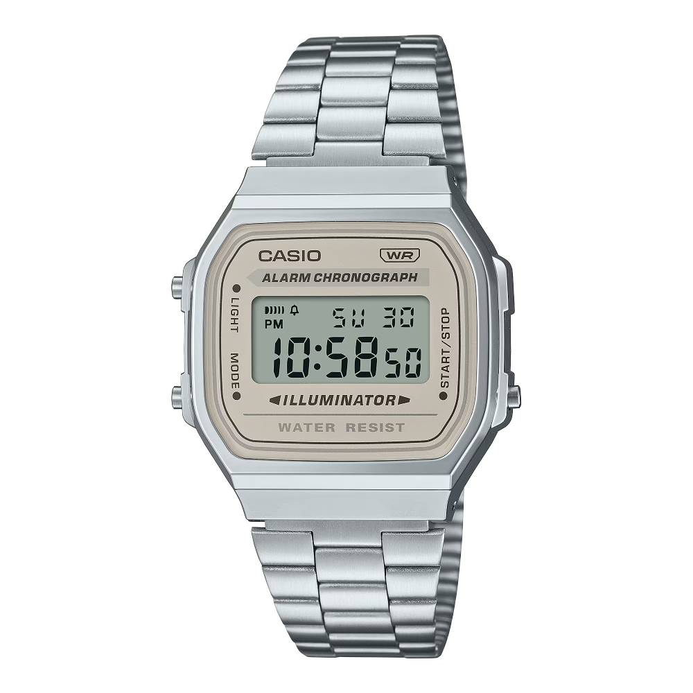 Casio Vintage Digital Steel Digital 36.3mm Stainless Steel Band