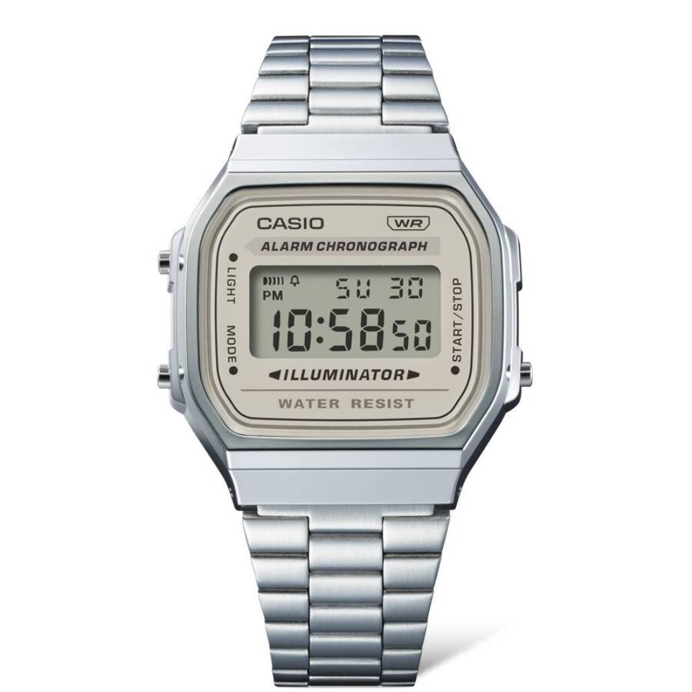 Casio Vintage Digital Steel Digital 36.3mm Stainless Steel Band