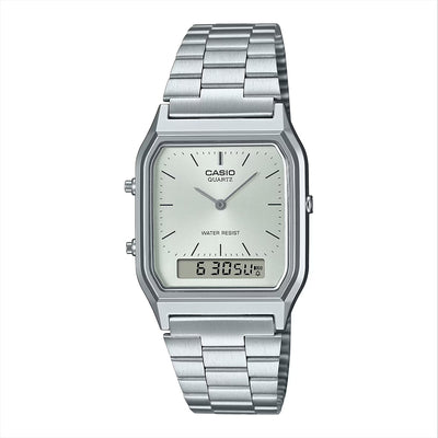 Casio Vintage Anadigi Steel Anadigi 29.8mm Stainless Steel Band