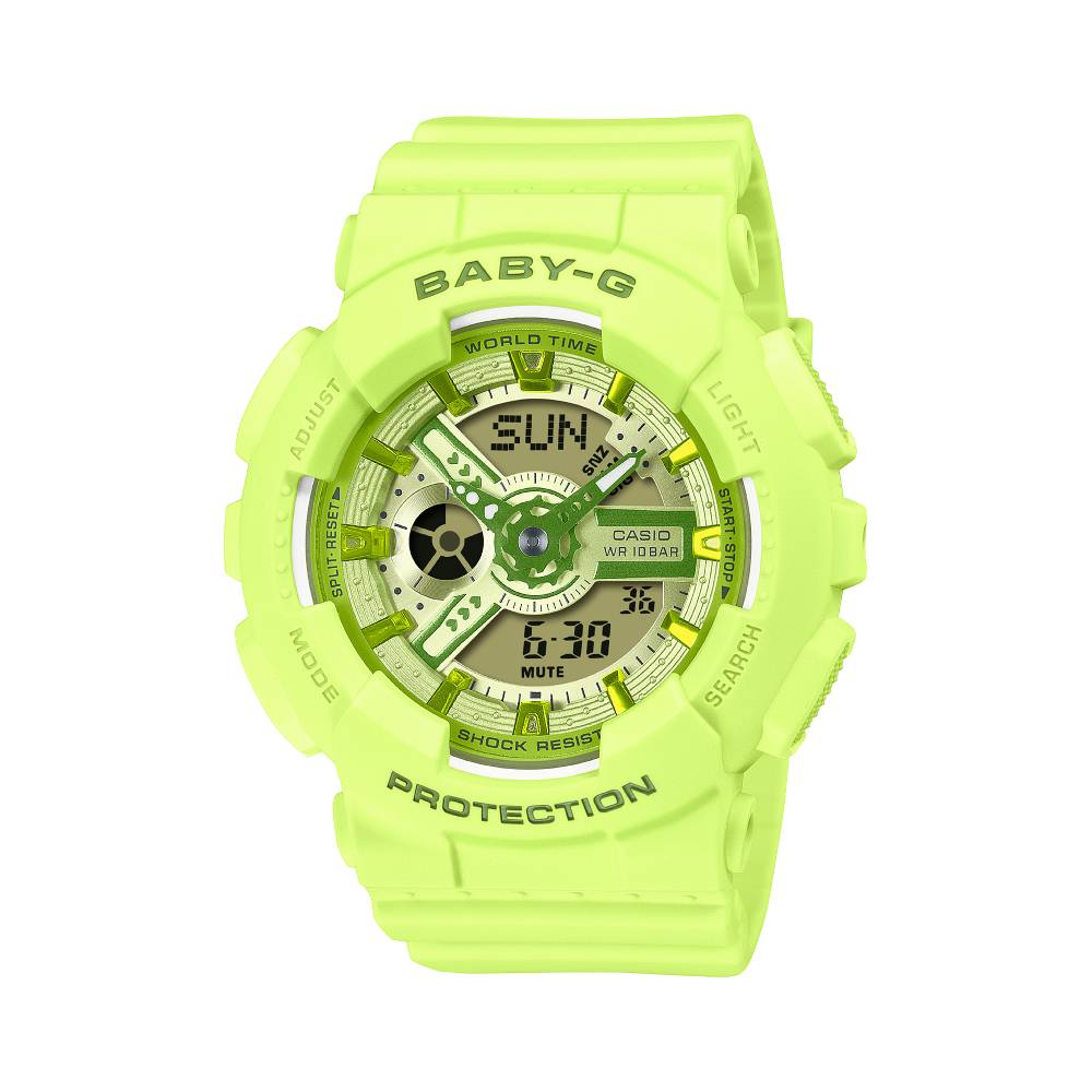 Casio Casio Baby-G (Ba-110Yk-3Adr) Anadigi 43.4mm Resin Band