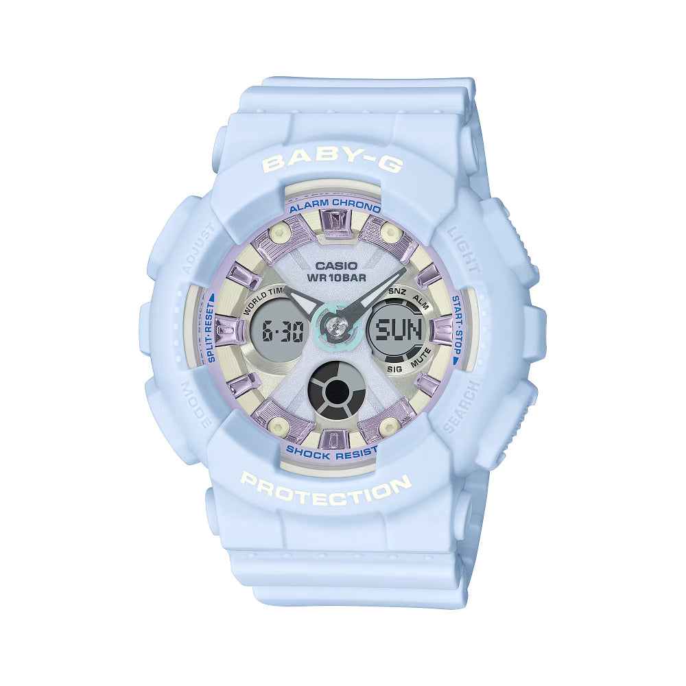 Casio Casio Baby-G (Ba-130Wp-2Adr) Anadigi 43.3mm Resin Band