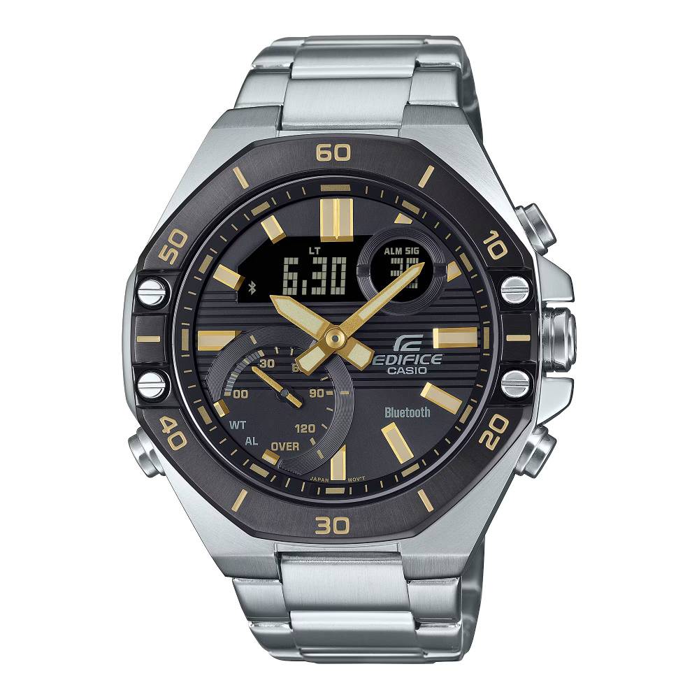 Casio Casio Edifice (Ecb-10Db-1A9Df) Anadigi 48.5mm Stainless Steel Band