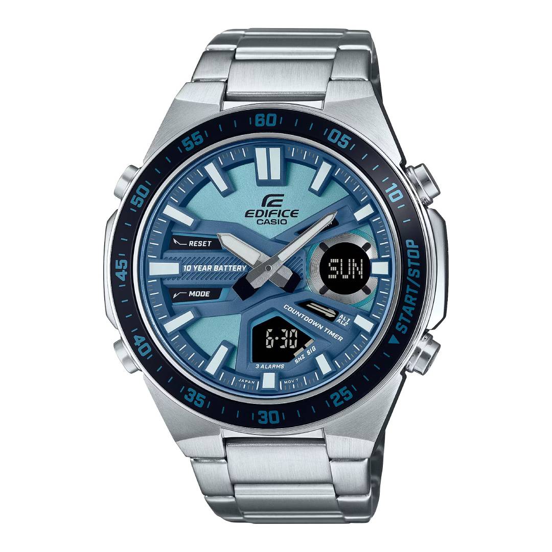 Casio Casio Edifice (Efv-C110D-2Bdf) Anadigi 46.9mm Stainless Steel Band