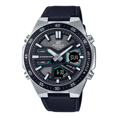 Casio Casio Edifice (Efv-C110L-1Avdf) Anadigi 46.9mm Leather Band