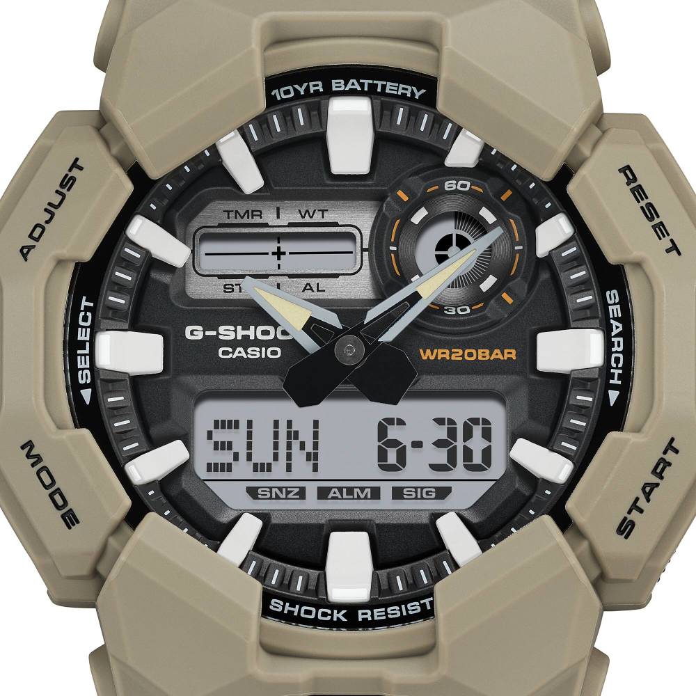 Casio Casio G-Shock (Ga-010-5Adr) Anadigi 51.9mm Resin Band