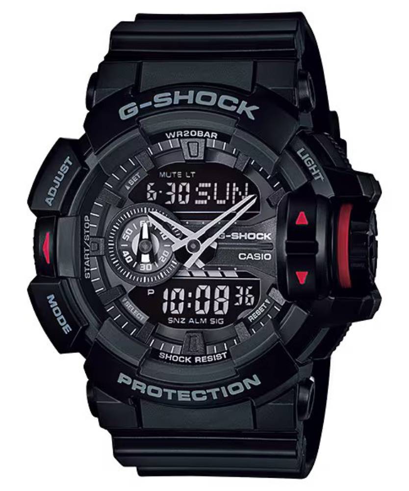 Casio Casio G-Shock (Ga-400-1Bdr) Anadigi 51.9mm Resin Band