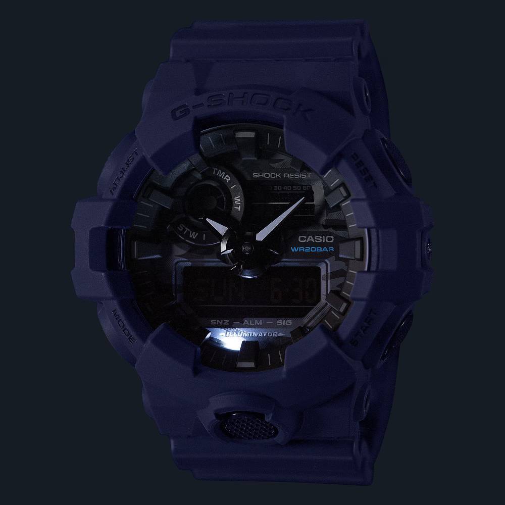 Casio Casio G-Shock (Ga-700Ca-2Adr) Anadigi 53.4mm Resin Band