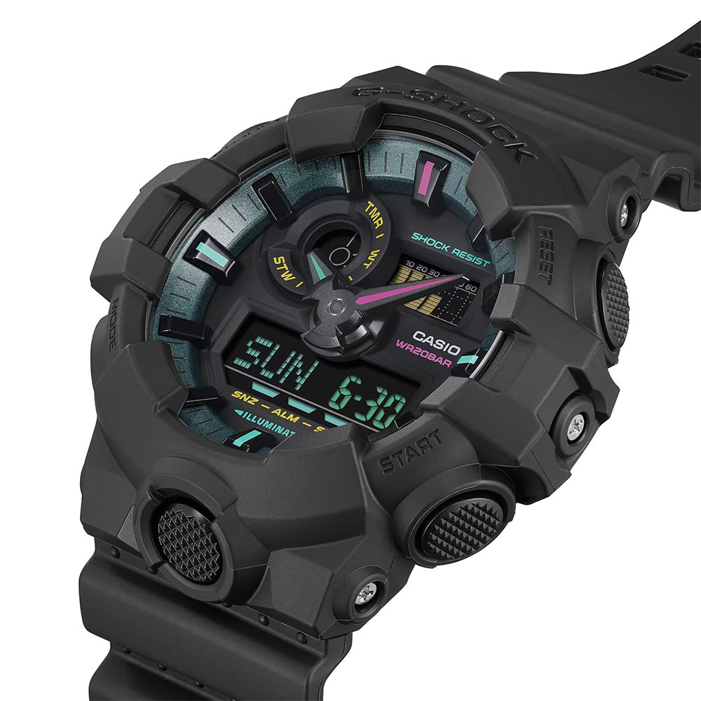 Casio Casio G-Shock (Ga-700Mf-1Adr) Anadigi 53.4mm Resin Band