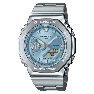 Casio Casio G-Shock (Gm-2110D-2Adr) Anadigi 44.4mm Stainless Steel Band