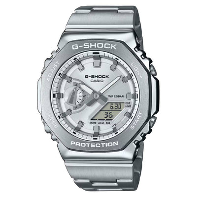 Casio Casio G-Shock (Gm-2110D-7Adr) Anadigi 44.4mm Stainless Steel Band