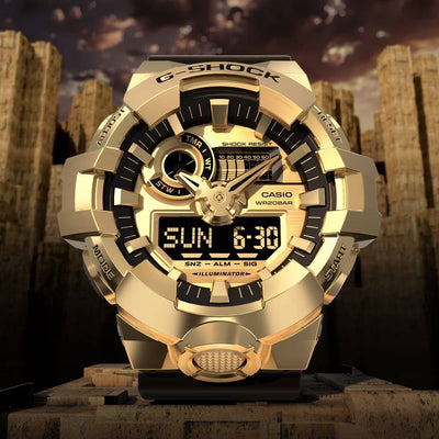 Casio Casio G-Shock (Gm-700G-9Adr) Anadigi 53.4mm Resin Band