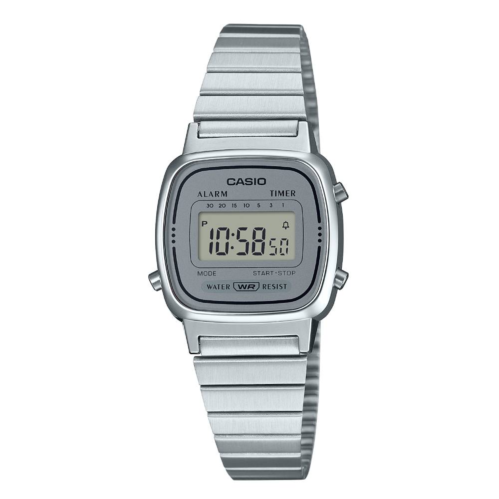 Casio Vintage Digital Steel Digital 24.6mm Stainless Steel Band