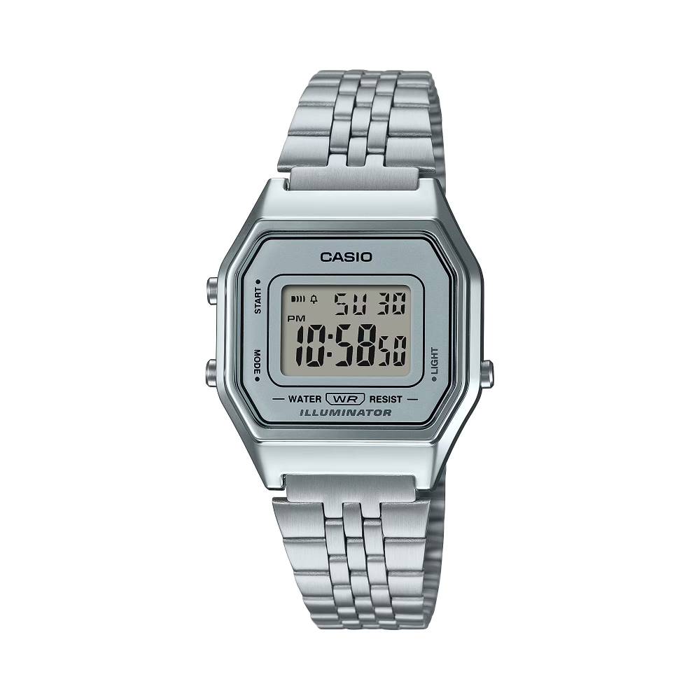 Casio Vintage Digital Steel Digital 28.6mm Stainless Steel Band