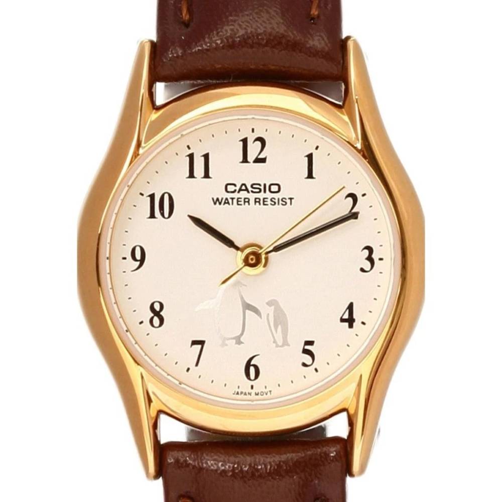 Casio Analog Leather 3-Hand 23mm Leather Band