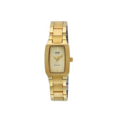 Casio Analog Gold 3-Hand 21mm Stainless Steel Band