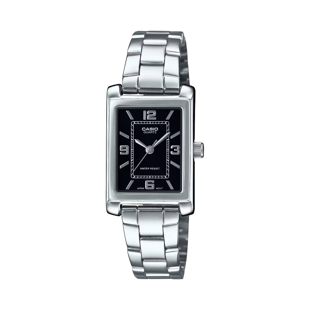 Casio Analog Steel 3-Hand 21mm Stainless Steel Band