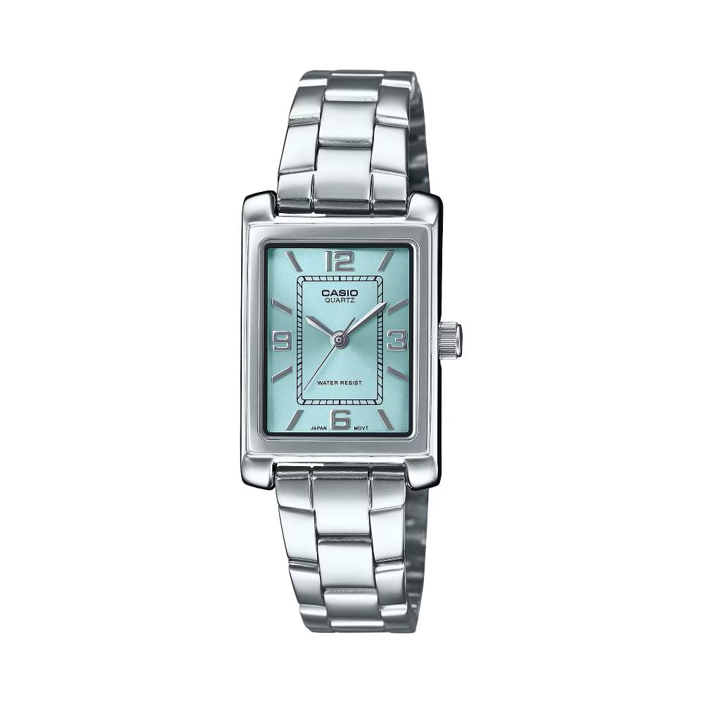 Casio Analog Steel 3-Hand 21mm Stainless Steel Band