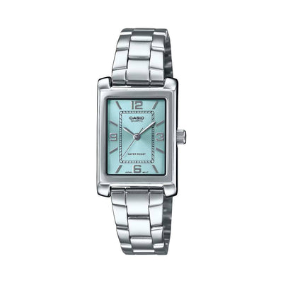 Casio Analog Steel 3-Hand 21mm Stainless Steel Band