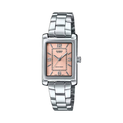 Casio Analog Steel 3-Hand 21mm Stainless Steel Band