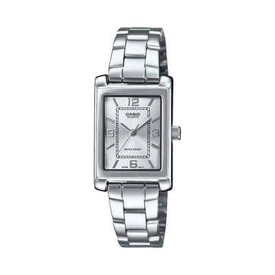 Casio Analog Steel 3-Hand 21mm Stainless Steel Band