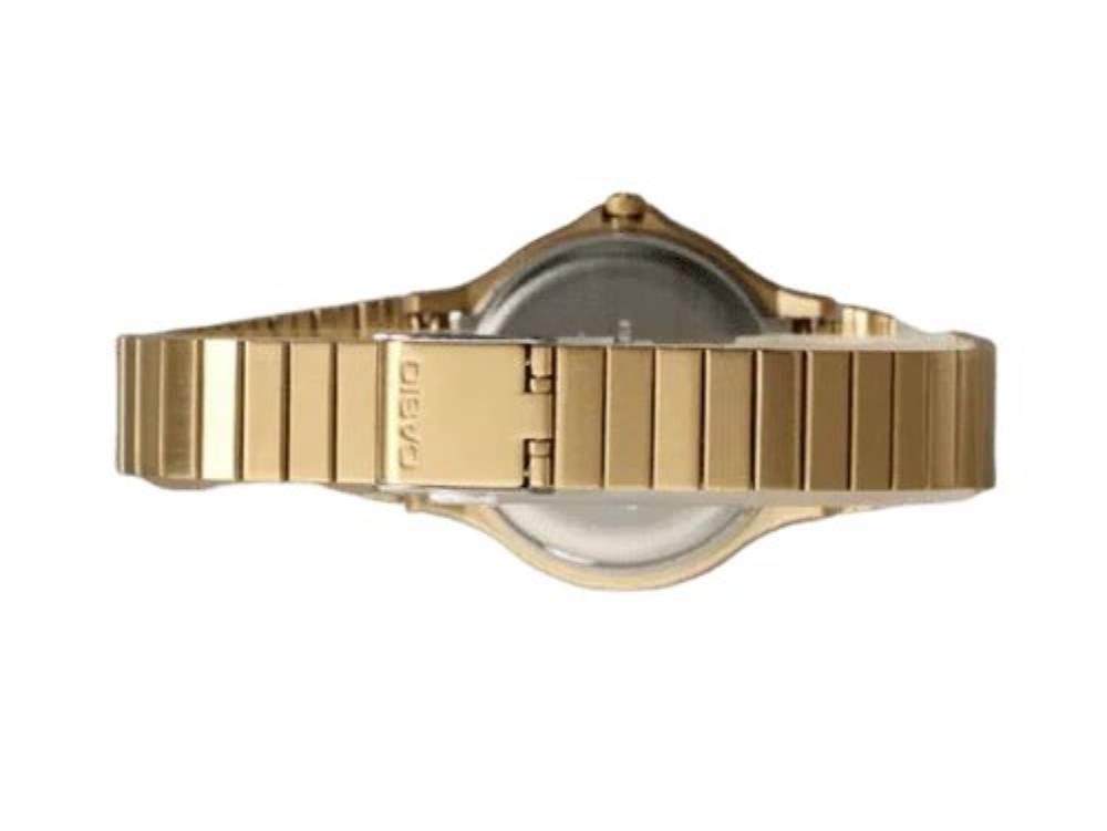 Casio Analog Gold 3-Hand 34.9mm Stainless Steel Band