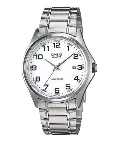 Casio Analog Steel Date 38.5mm Stainless Steel Band