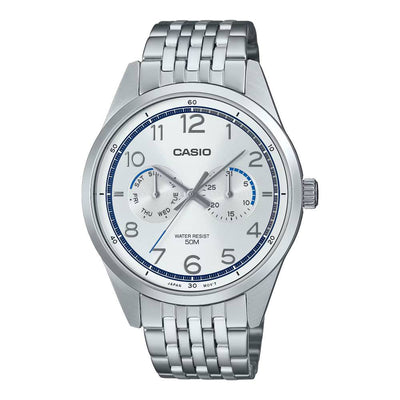 Casio Analog Steel Multifunction 41.5mm Stainless Steel Band