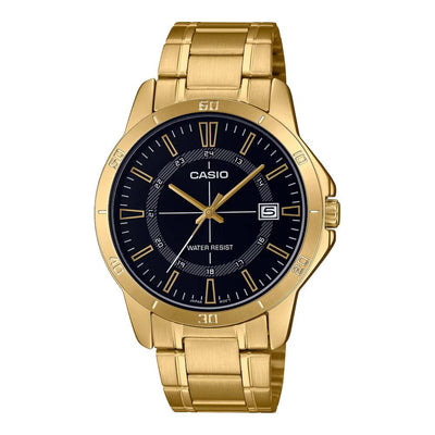 Casio Analog Gold Date 41.5mm Stainless Steel Band