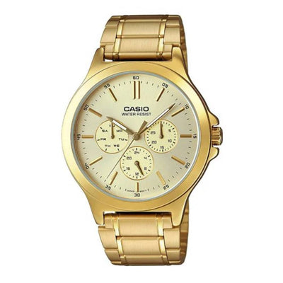 Casio Analog Gold Multifunction 33.2mm Stainless Steel Band