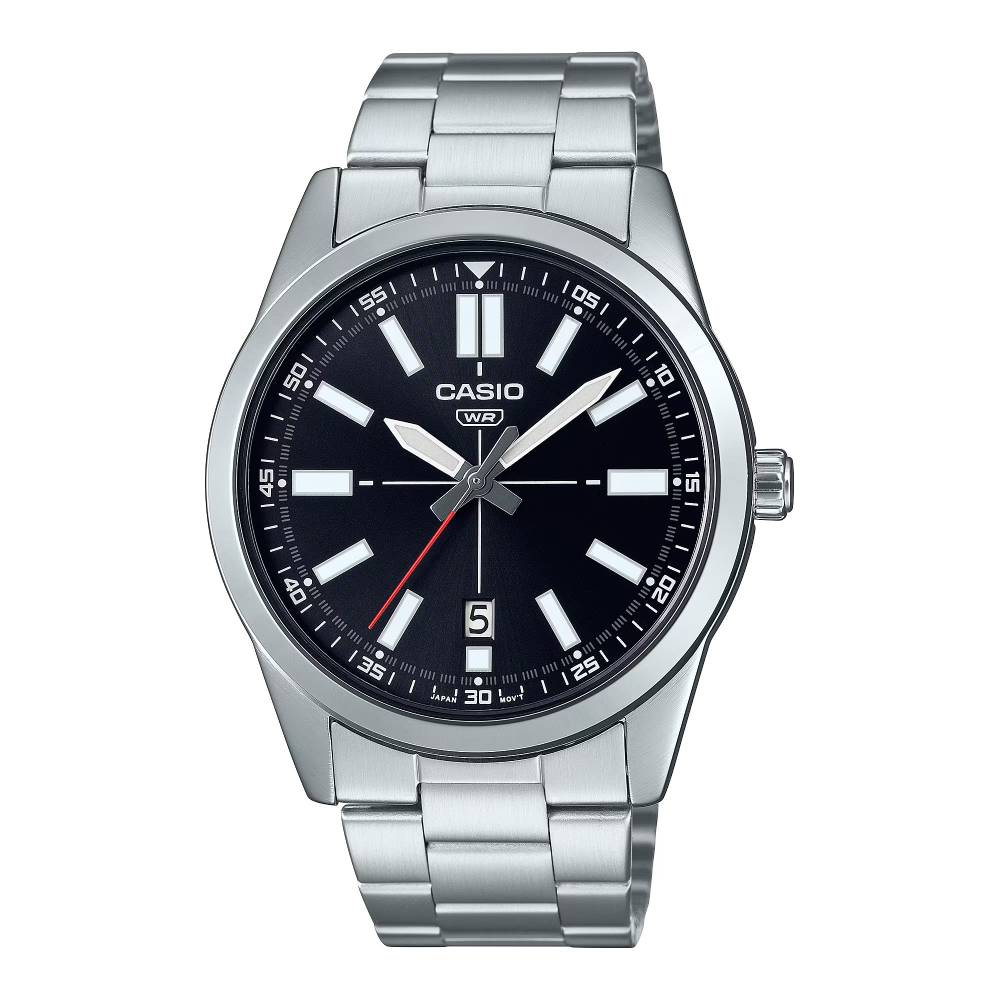 Casio Analog Steel 3-Hand 41mm Stainless Steel Band