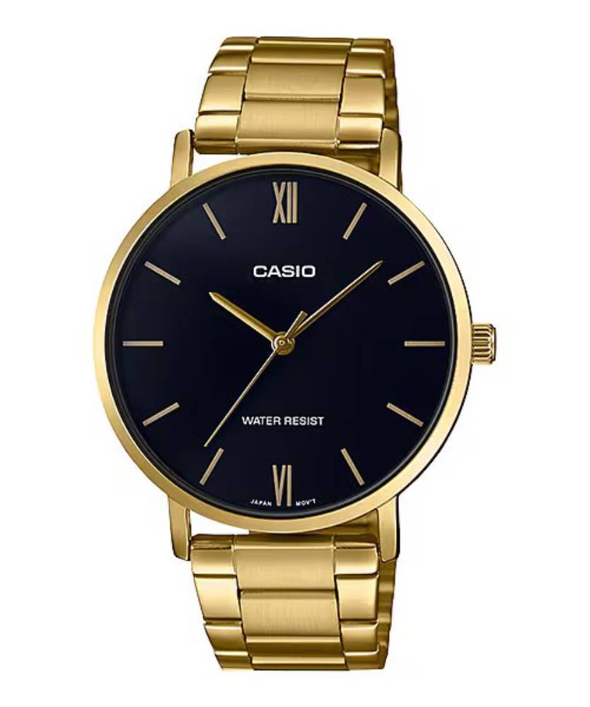 Casio Analog Gold 3-Hand 40mm Stainless Steel Band