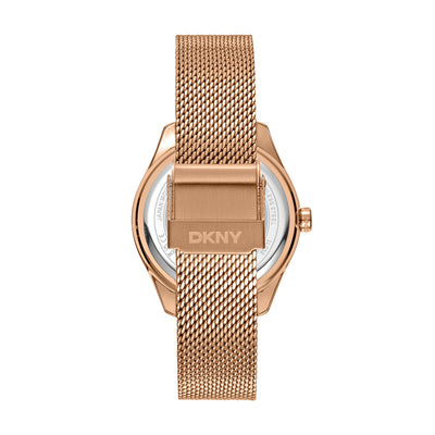 Dkny Astoria Logo 3-Hand 34mm Stainless Steel Band