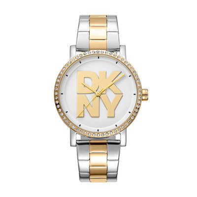 Dkny Soho Logo 3-Hand 36mm Stainless Steel Band