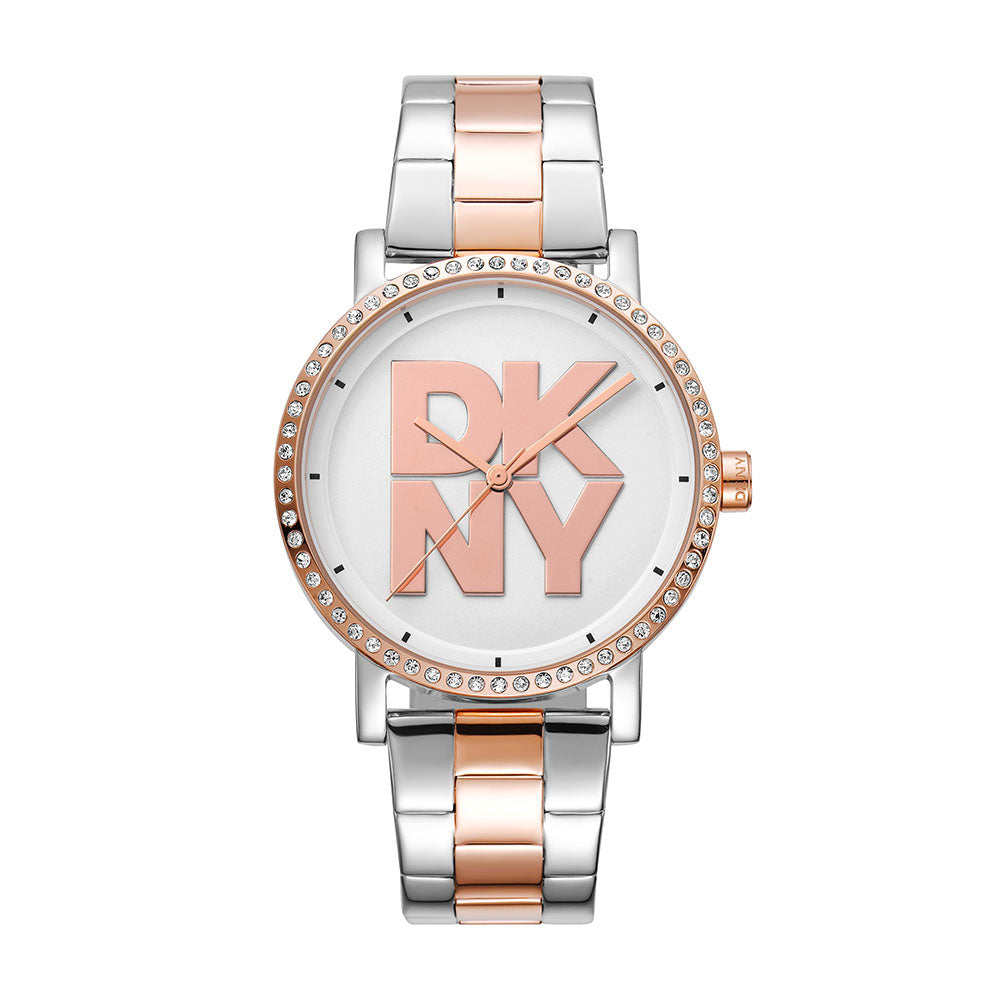 Dkny Soho Logo 3-Hand 36mm Stainless Steel Band