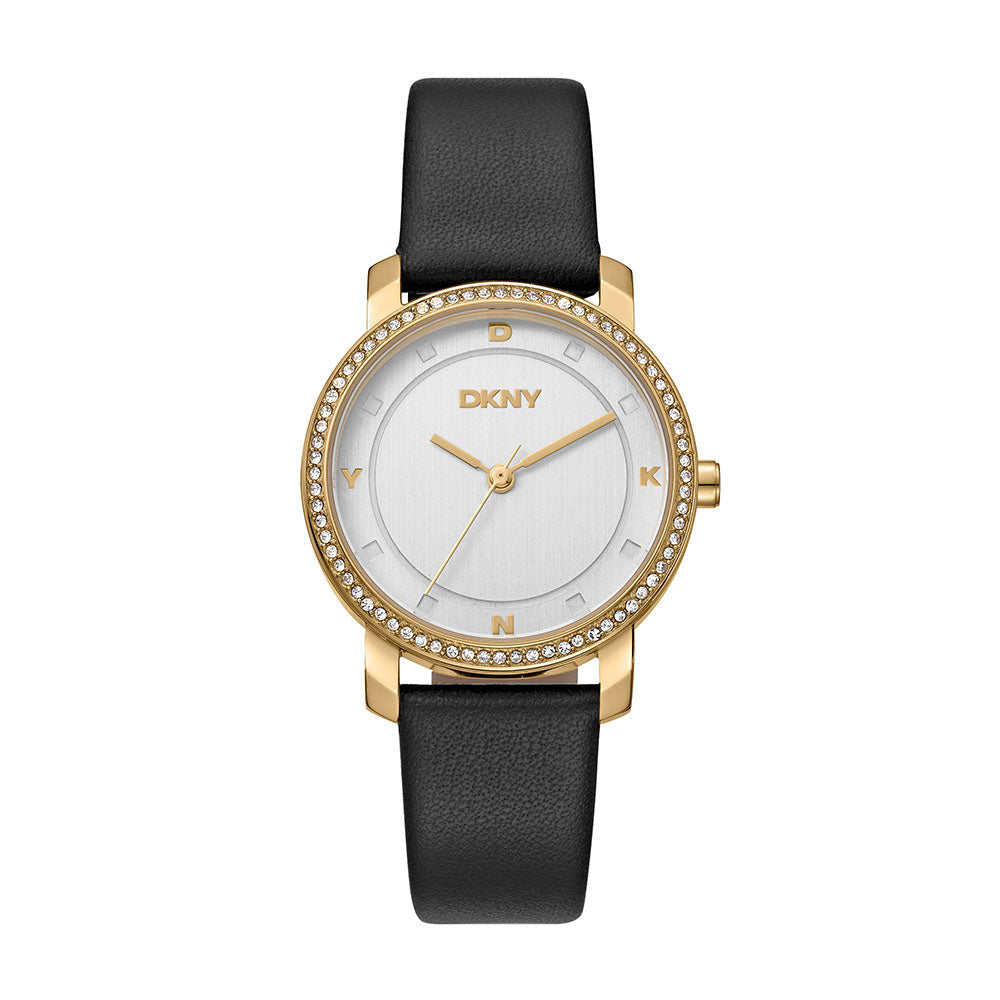 Dkny Astoria Glitz 3-Hand 32mm Leather Band