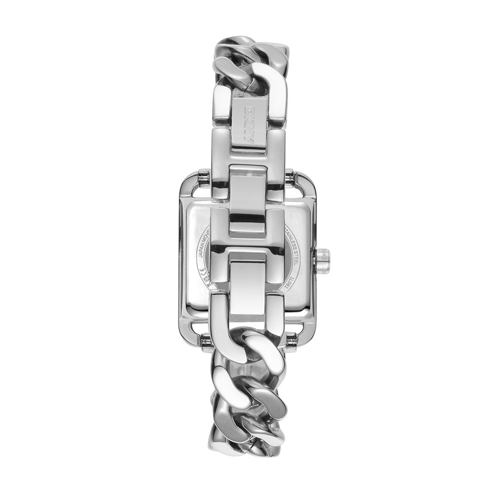 Dkny City Glitz  3-Hand 27mm x 34.5mm Stainless Steel Band