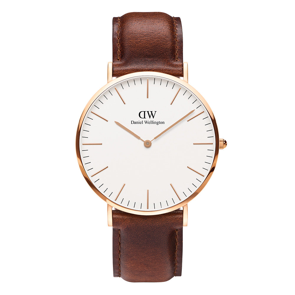 Daniel Wellington Watches Classic 2-Hand 40mm Leather Band